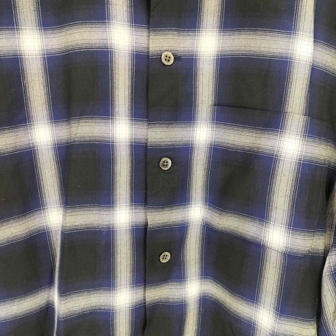 FRONT 11201 オンブレレーヨンチェックシャツ メンズ L