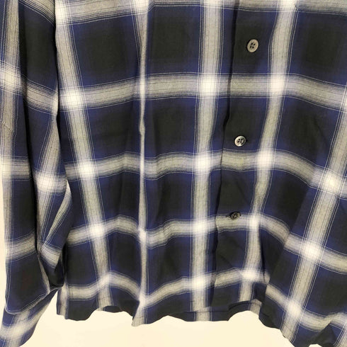 FRONT 11201 オンブレレーヨンチェックシャツ メンズ L