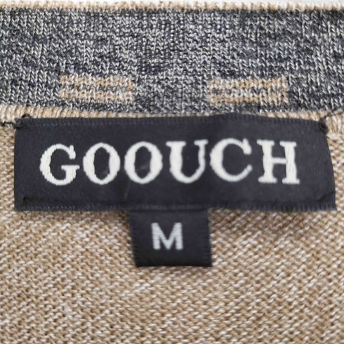グーチ GOOUCH シルクリネン ボーダー 半袖ニット メンズ import:M