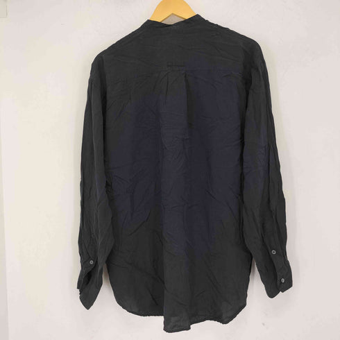 bogari シルク バンドカラーシャツ メンズ import:XL