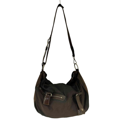 ペレボルサ PELLE BORSA 切替 デザイン レザー ショルダー バッグ Y2K レディース