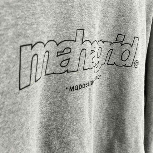 マハグリッド mahagrid MGDDESIGNSTUDIO アウトライン ロゴ プリント クルーネック スウェット 韓国 レディース import:S