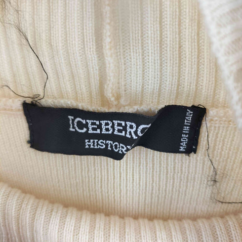 ICEBERG HISTORY アイスバーグ ヒストリー イタリア製 アニメキャラクター 刺繍 タートルネック ウール ニット レディース