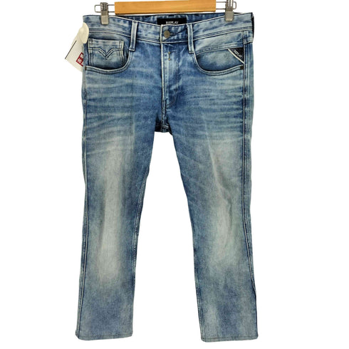 リプレイ REPLAY DARK INDIGO SUPER STRETCH DENIM スリムフィット ストレッチ ジーンズ メンズ US:32-33