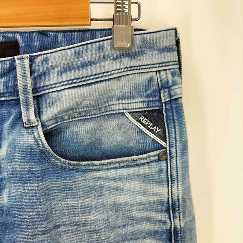 リプレイ REPLAY DARK INDIGO SUPER STRETCH DENIM スリムフィット ストレッチ ジーンズ メンズ US:32-33