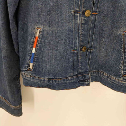 Vintage America Blues ヴィンテージ・アメリカ・ブルーズ ビーズ刺繍 デニムジャケット レディース L