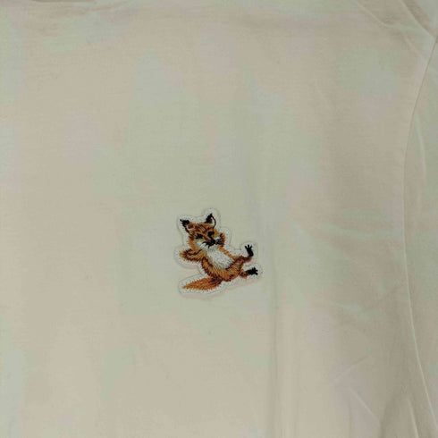 メゾンキツネ MAISON KITSUNE ロゴワッペン クルーネック Tシャツ レディース import:L