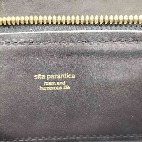シータパランティカ SITA PARANTICA ブラックレザー クラッチバッグ レディース FREE
