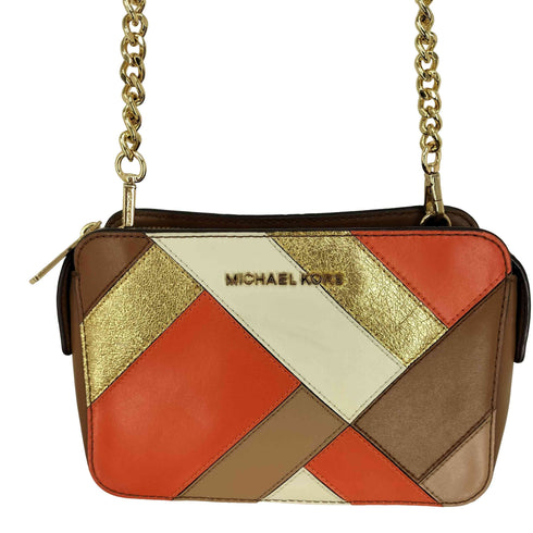 マイケルコース Michael Kors 2WAY マルチカラー パッチワーク チェーンショルダーバッグ レディース