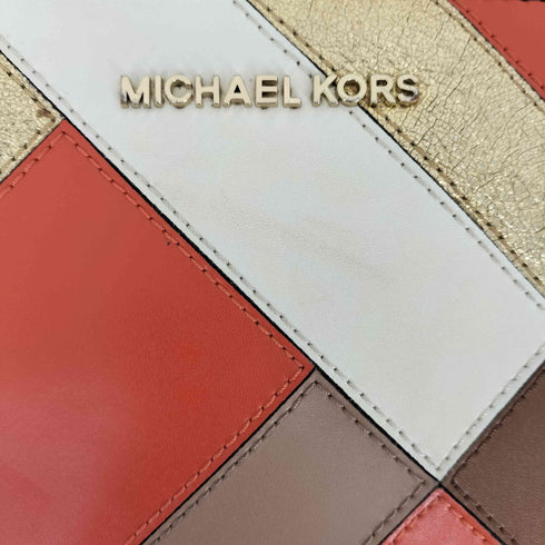 マイケルコース Michael Kors 2WAY マルチカラー パッチワーク チェーンショルダーバッグ レディース