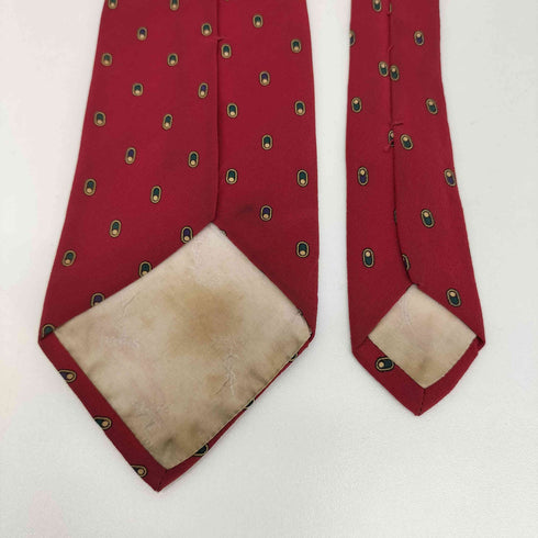 イヴサンローラン Yves Saint Laurent 総柄 シルクネクタイ メンズ
