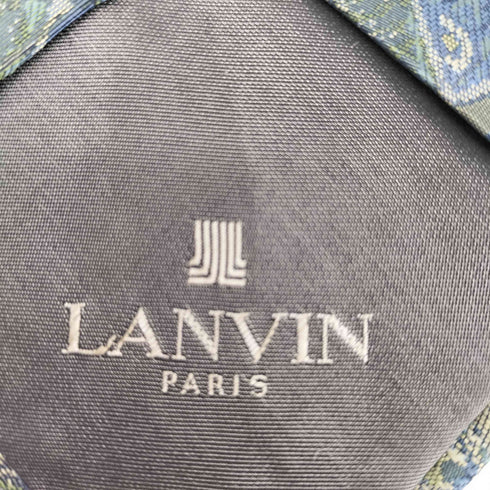 ランバンパリ LANVIN PARIS 総柄 シルクネクタイ メンズ