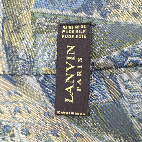 ランバンパリ LANVIN PARIS 総柄 シルクネクタイ メンズ