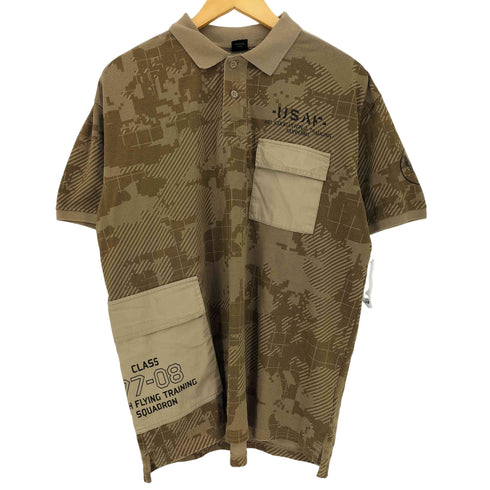 アヴィレックス AVIREX LOOSE FIT CUSTOM POLO ルーズフィット カスタム ポロシャツ メンズ import:L