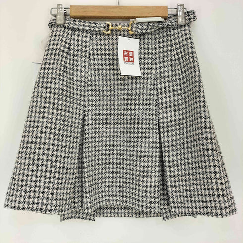 スナイデル snidel 千鳥格子柄 ハーフスリーブツイードバリエジャケット ボックスミニスカート レディース トップス ONE SIZE スカート1