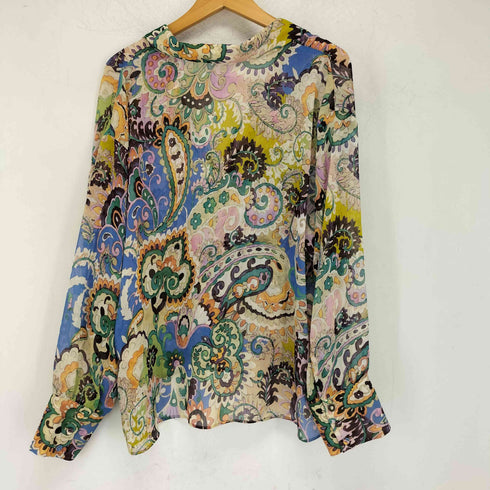 ザラ ZARA ペイズリーシアーシャツ レディース import:XL