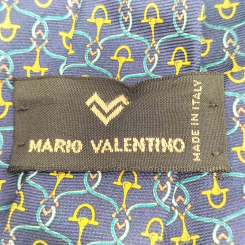 マリオバレンチノ MARIO VALENTINO 総柄 シルクネクタイ メンズ
