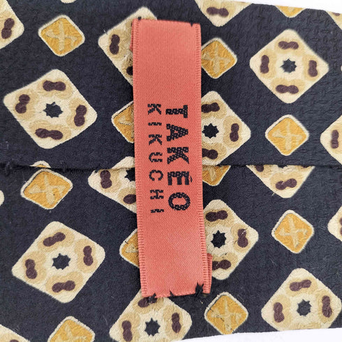 タケオキクチ TAKEO KIKUCHI 総柄 コットンネクタイ メンズ
