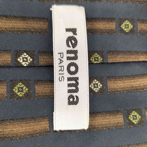 レノマ renoma PARIS 総柄 コットンネクタイ メンズ
