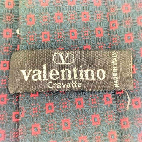 ヴァレンティノ Valentino CRAVATTE 総柄 シルクネクタイ メンズ