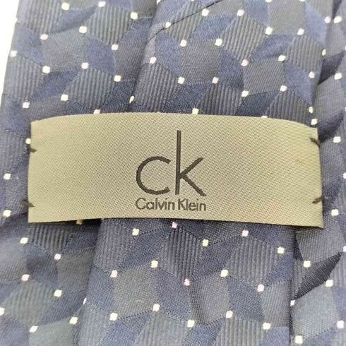 カルバンクライン CALVIN KLEIN 総柄 コットンネクタイ メンズ
