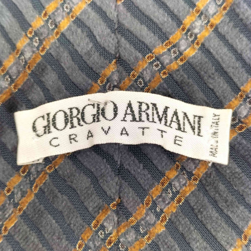 ジョルジオアルマーニ Giorgio Armani CRAVATTE ストライプ柄 シルク混 ネクタイ メンズ