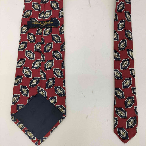 ブルックスブラザーズ BROOKS BROTHERS 総柄 シルクネクタイ メンズ