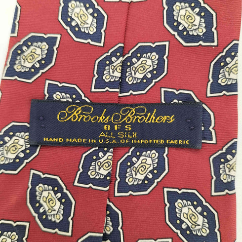 ブルックスブラザーズ BROOKS BROTHERS 総柄 シルクネクタイ メンズ