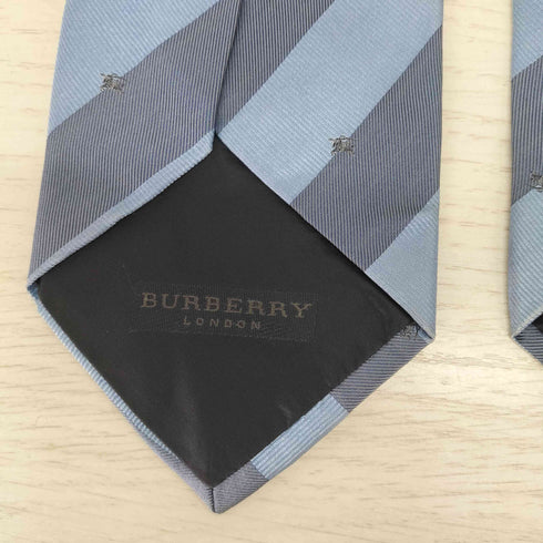 バーバリーロンドン BURBERRY LONDON ホース刺繍 ストライプ柄 シルクネクタイ メンズ