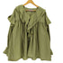 wee9s big collar frill blouse 付け襟ビッグカラーフリルブラウスチュニック レディース FREE
