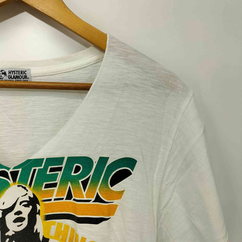 ヒステリックグラマー HYSTERIC GLAMOUR NOTHING REALLY MATTERS ビッグVネック Tシャツ レディース ONE SIZE