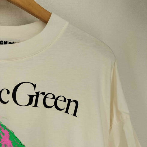 エムエスジーエム MSGM Fantastic Green ファンタスティックグリーン 両面プリント 半袖Tシャツ メンズ import:M