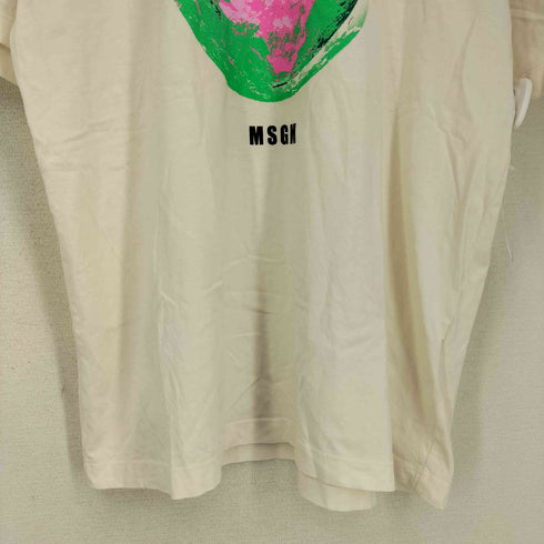 エムエスジーエム MSGM Fantastic Green ファンタスティックグリーン 両面プリント 半袖Tシャツ メンズ import:M