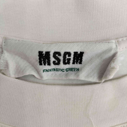 エムエスジーエム MSGM Fantastic Green ファンタスティックグリーン 両面プリント 半袖Tシャツ メンズ import:M