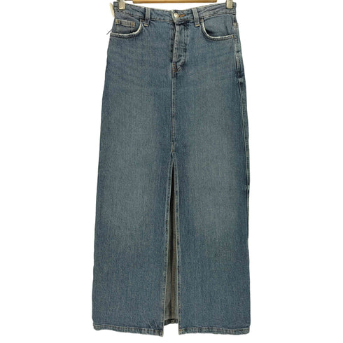 ザラ ZARA スリット デニムロングスカート レディース 24inch