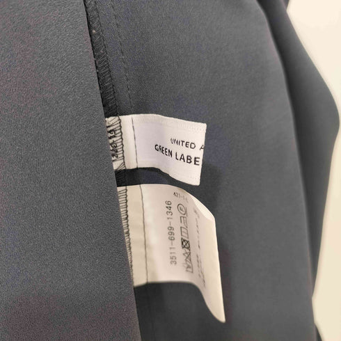 ユナイテッドアローズグリーンレーベルリラクシング UNITED ARROWS green label relaxing タック バイカラー 七分袖 ブラウス レディース