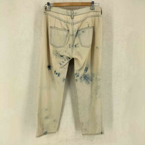 エムエムシックスメゾンマルジェラ MM6 Maison Margiela ケミカルウォッシュ コットン デニム パンツ レディース 38