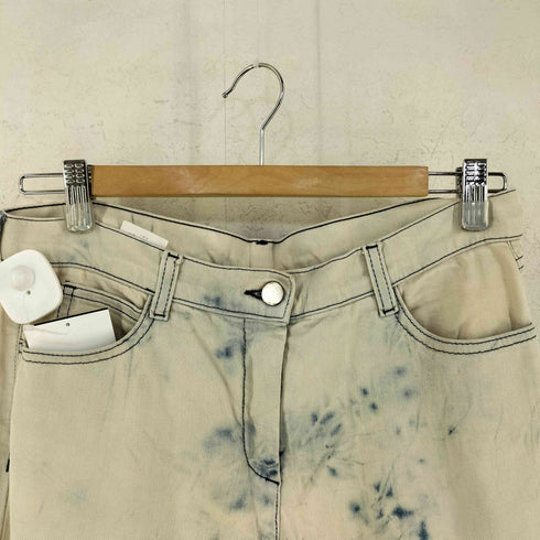 エムエムシックスメゾンマルジェラ MM6 Maison Margiela ケミカルウォッシュ コットン デニム パンツ レディース 38