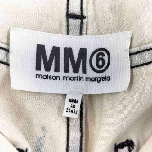 エムエムシックスメゾンマルジェラ MM6 Maison Margiela ケミカルウォッシュ コットン デニム パンツ レディース 38