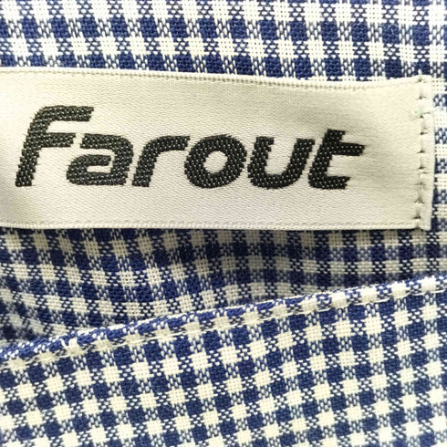 Farout ファーラウト チェック柄 ワイドフレアパンツ メンズ 2