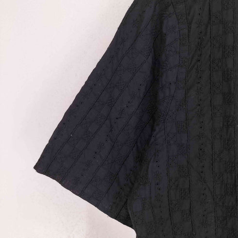 エフティーシー FTC CHECKER LACE SHIRT チェッカー レース 半袖 シャツ メンズ L