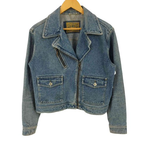 リズクレイボーン LIZ Claiborne 90-00S ダブル ライダース デニム ジャケット メンズ 6