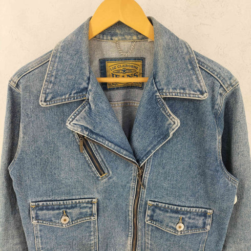 リズクレイボーン LIZ Claiborne 90-00S ダブル ライダース デニム ジャケット メンズ 6