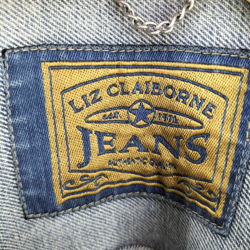 リズクレイボーン LIZ Claiborne 90-00S ダブル ライダース デニム ジャケット メンズ 6