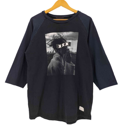 ゴッドセレクショントリプルエックス GOD SELECTION XXX グラフィックプリント ラグラン 7分袖Tシャツ メンズ M
