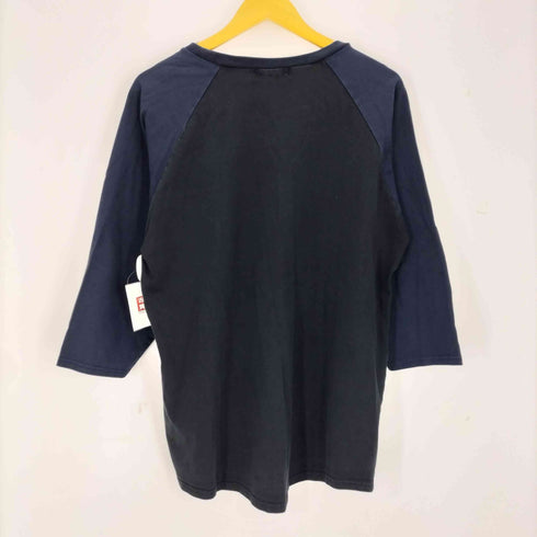 ゴッドセレクショントリプルエックス GOD SELECTION XXX グラフィックプリント ラグラン 7分袖Tシャツ メンズ M