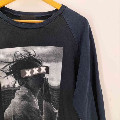 ゴッドセレクショントリプルエックス GOD SELECTION XXX グラフィックプリント ラグラン 7分袖Tシャツ メンズ M