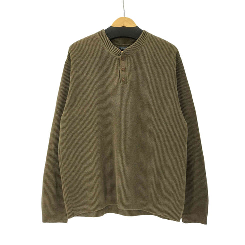 SADDLEBRED 90-00S OLD ヘンリーネック ローゲージ コットン ニット セーター メンズ import:L