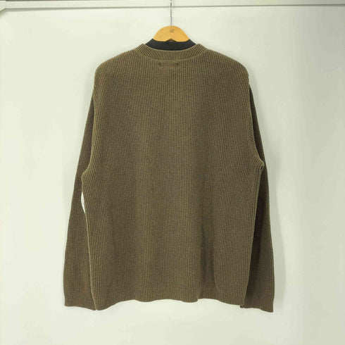 SADDLEBRED 90-00S OLD ヘンリーネック ローゲージ コットン ニット セーター メンズ import:L