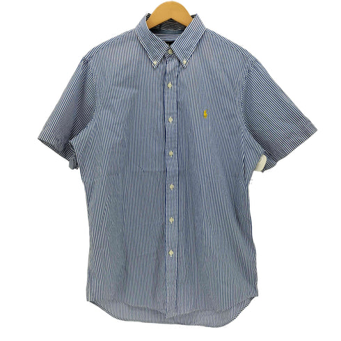 ラルフローレン RALPH LAUREN 現行タグ ポニー刺繍 ボタンダウン ストライプ S/S シャツ メンズ import:M